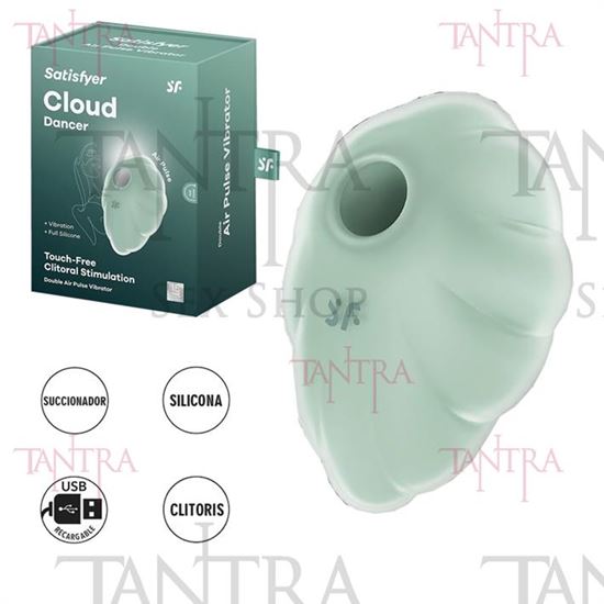 Cloud Dancer Vibrador y succionador con carga USB